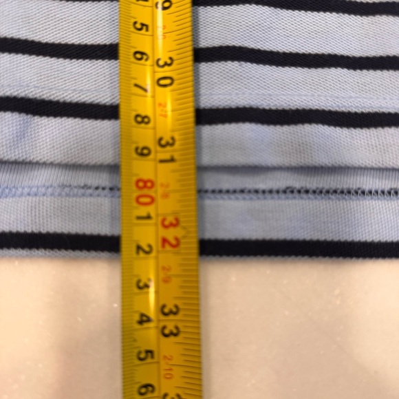 Nautica Performance Deck Polo Golf Shirt Classic Fit Blue Striped Sz XXL NWT - Picture 6 of 10